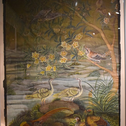 Large Chinese Watercolour Wall Hanging 