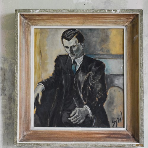 Oil On Board Portrait 