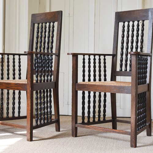 A Pair Of Heinrich Vogeler Armchairs