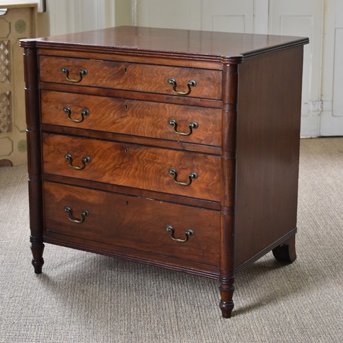 Diminutive Mahogany Chest Of Drawers 