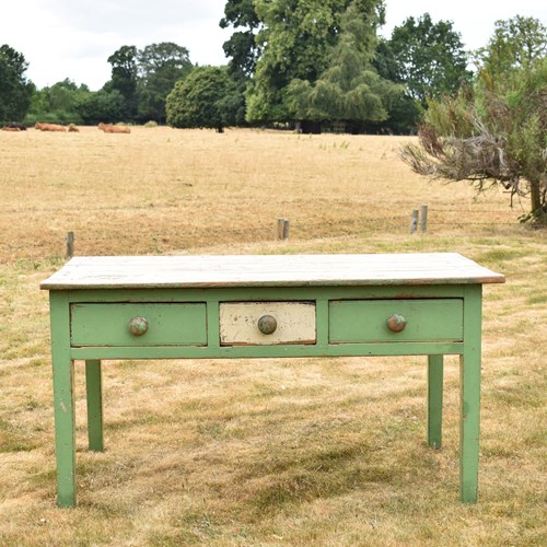 Victorian Painted Pine Farmhouse Table