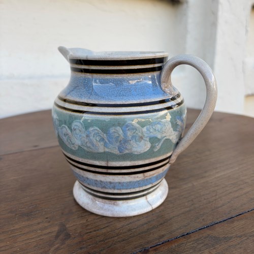 Mochaware Earthworm Jug