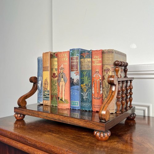 George IV Rosewood Book Carrier In The Gillows Manner