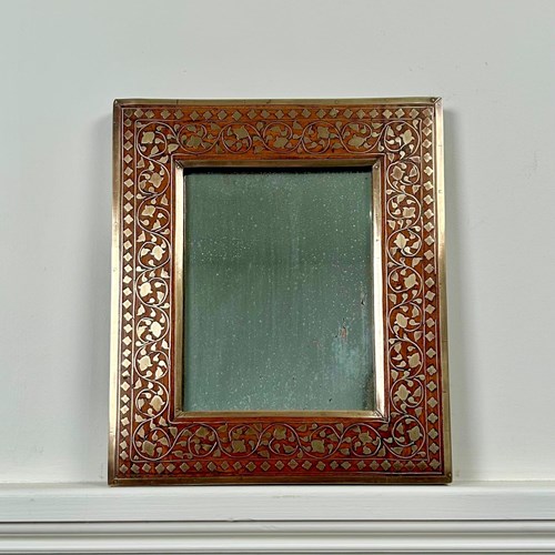 Small Brass Inlaid Hoshiarpur Mirror