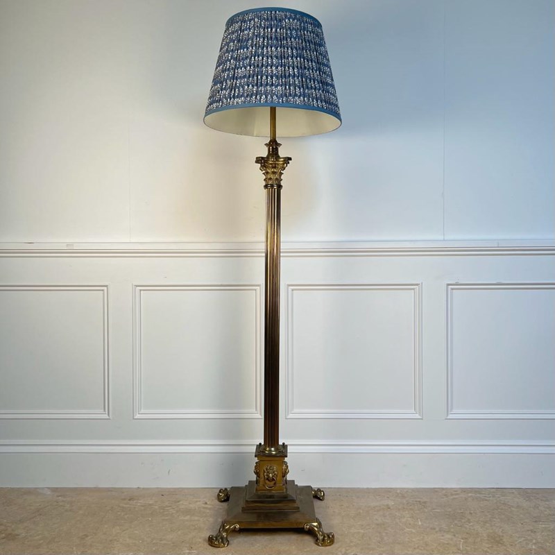 19Th C Brass Corinthian Column Standard Lamp-william-james-antiques-brass-lamp-3-main-638303740497701102.jpg