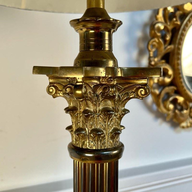19Th C Brass Corinthian Column Standard Lamp-william-james-antiques-brass-lamp-5-main-638303740010396249.jpg