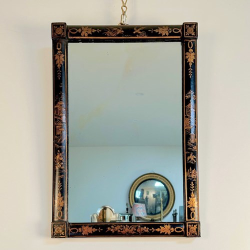 Edwardian Chinoiserie Wall Mirror