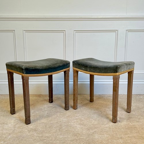 A Pair Of Elizabeth II Coronation Stools