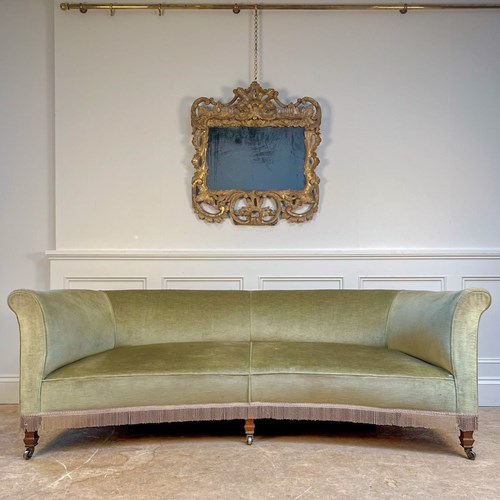 Stylish Edwardian Curved Sofa
