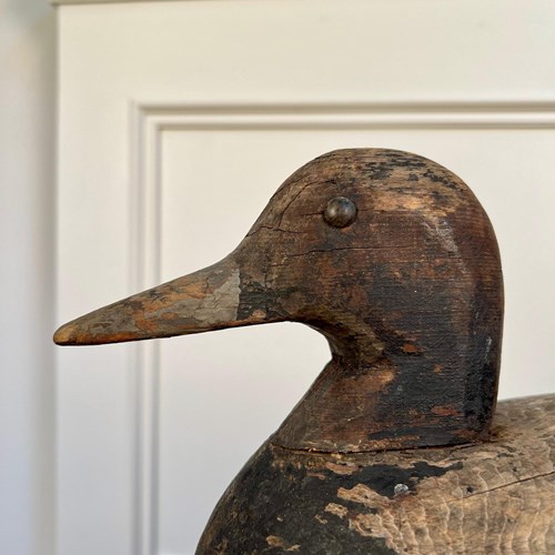 Large Folk Art Decoy Duck