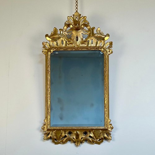 Beautiful George II Giltwood Wall Mirror