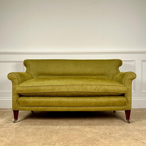 Edwardian Small Mahogany Sofa