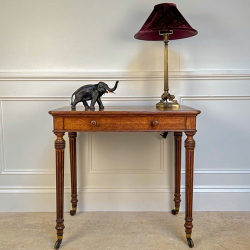 19Th C Holland & Sons Oak Side Table