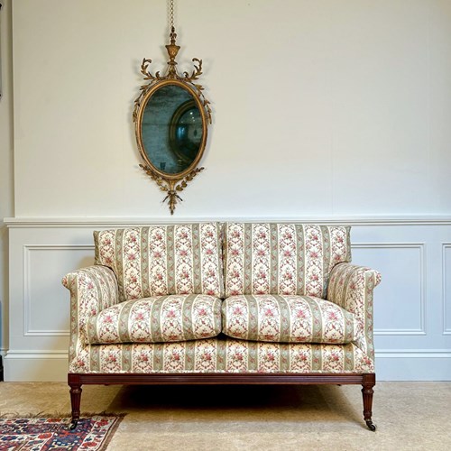 Small Howard & Sons Mahogany Sofa