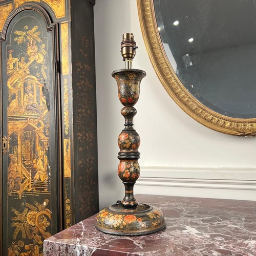 19Th C Kashmiri Table Lamp