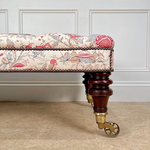 19Th C Mahogany Ottoman Stool