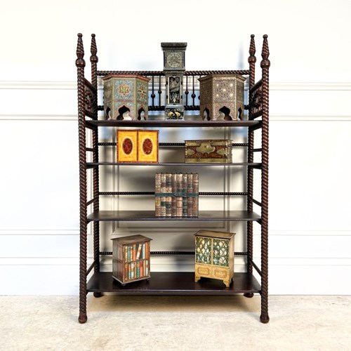 Early 20Th C Liberty & Co Style Open Bookcase