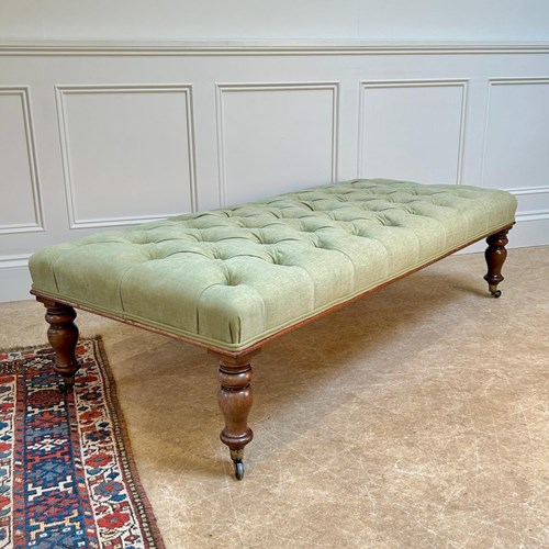 19Th C Mahogany Ottoman Stool