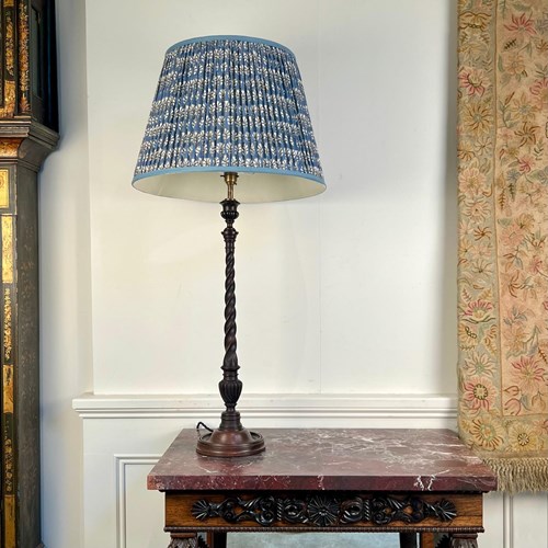 Edwardian Mahogany Table Lamp