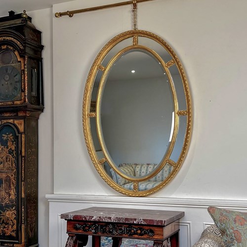 Edwardian Giltwood Margin Mirror