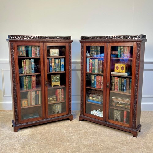 Pair Of 19Th C Anglo Indian Bookcase Cabinets