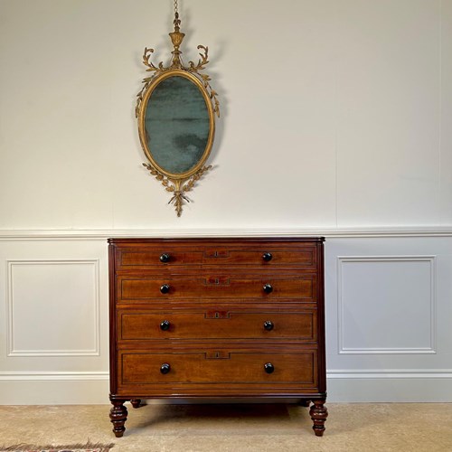 Regency Mahogany & Ebony Chest Of Drawers