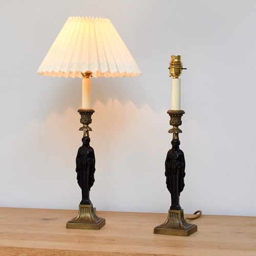 A Pair Of Karl Schinkel Style - Table Lamps