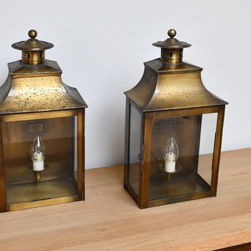 A Pair Of Hector Finch - Wall Lanterns