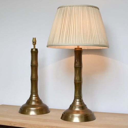 A Pair Of Late 20Th Century - Faux Bamboo Lamps