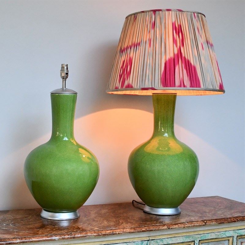 Pair Of Apple Green - Table Lamps-willow-and-brooks-dsc-0889-5-main-638142498343268650.JPG