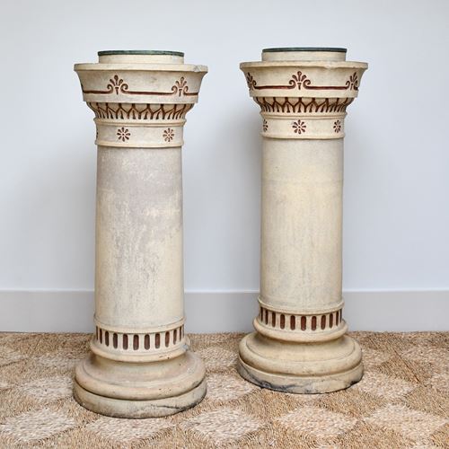 Pair Of 19Th Century - Chimney Columns By Garnkirk