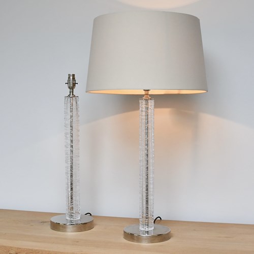 A Pair Of Porta Romana - Glass Table Lamps