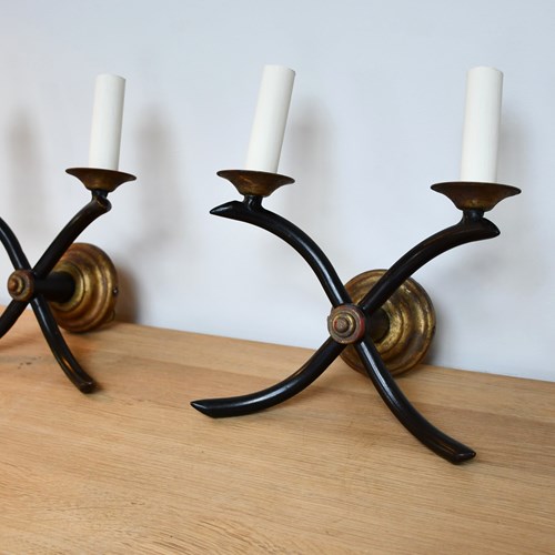A Pair Of Porta Romana Wall Lights - More Available 