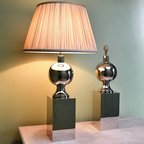 Pair Of Vaughan Designs - Woodville Table Lamps