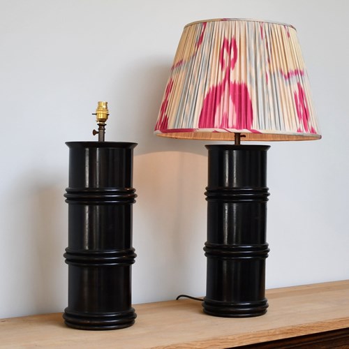 Pair Of Vintage Oriental Style - Table Lamps