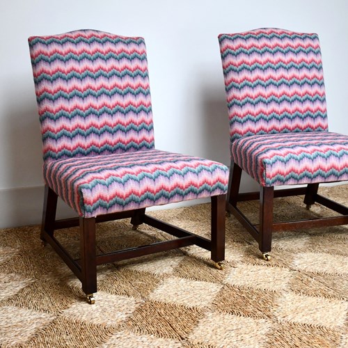 A Pair Of Georgian - Gainsborough Side Chairs