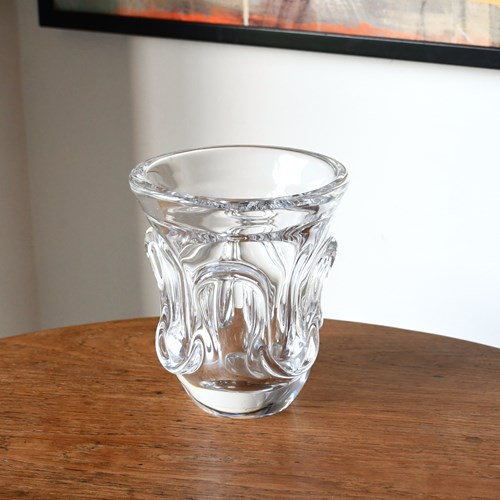 Val St Lambert - Crystal Glass Vase