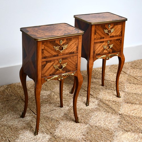 Pair Of Louis XV Style - Bedside Tables