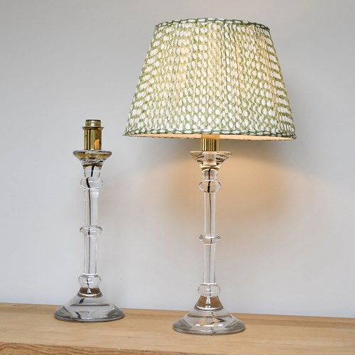 Pair Of Val St Lambert - Table Lamps
