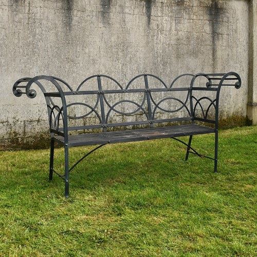 Regency Style - Iron Garden Bench 