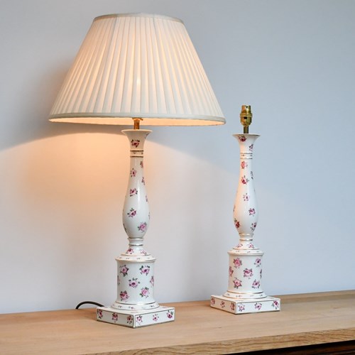 A Pair Of Vaughan Designs - Baluster Lamps