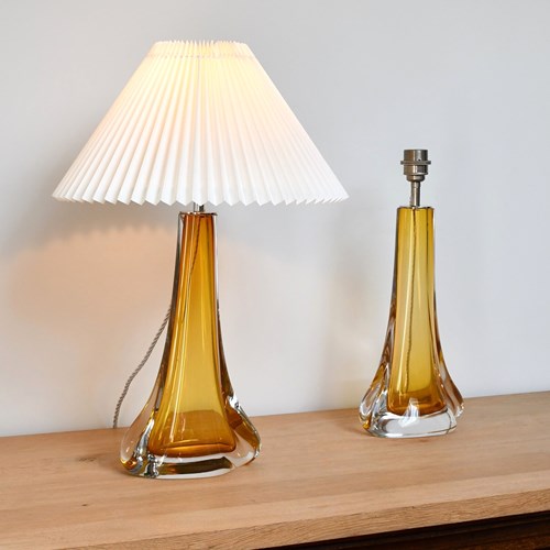 A Pair Of Porta Romana - Glass Lamps