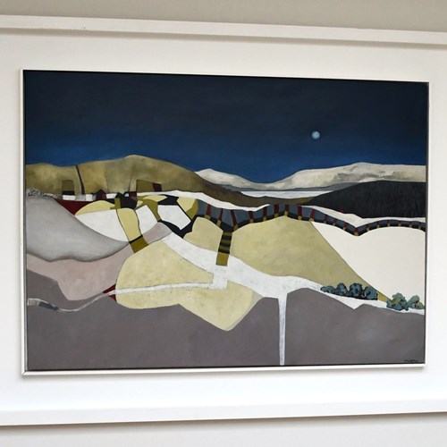 Abstract Landscape Painting By Teresa Lawton