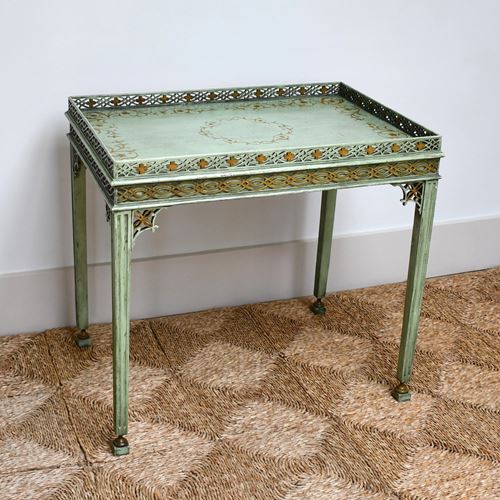 Chinese Chippendale Style - Silver Table