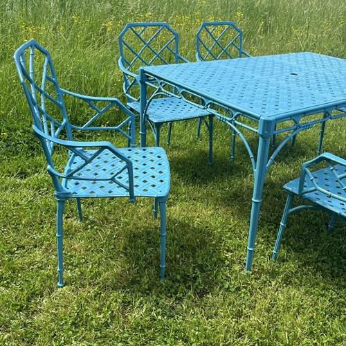 Mid Century - Faux Bamboo Garden Set